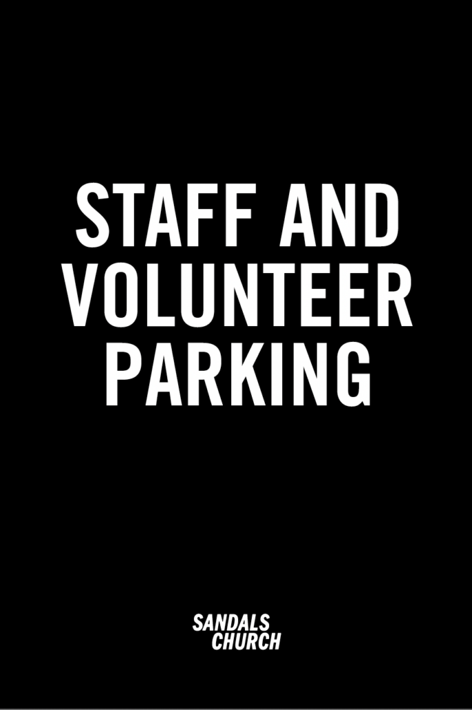 Staff and Volunteer Parking